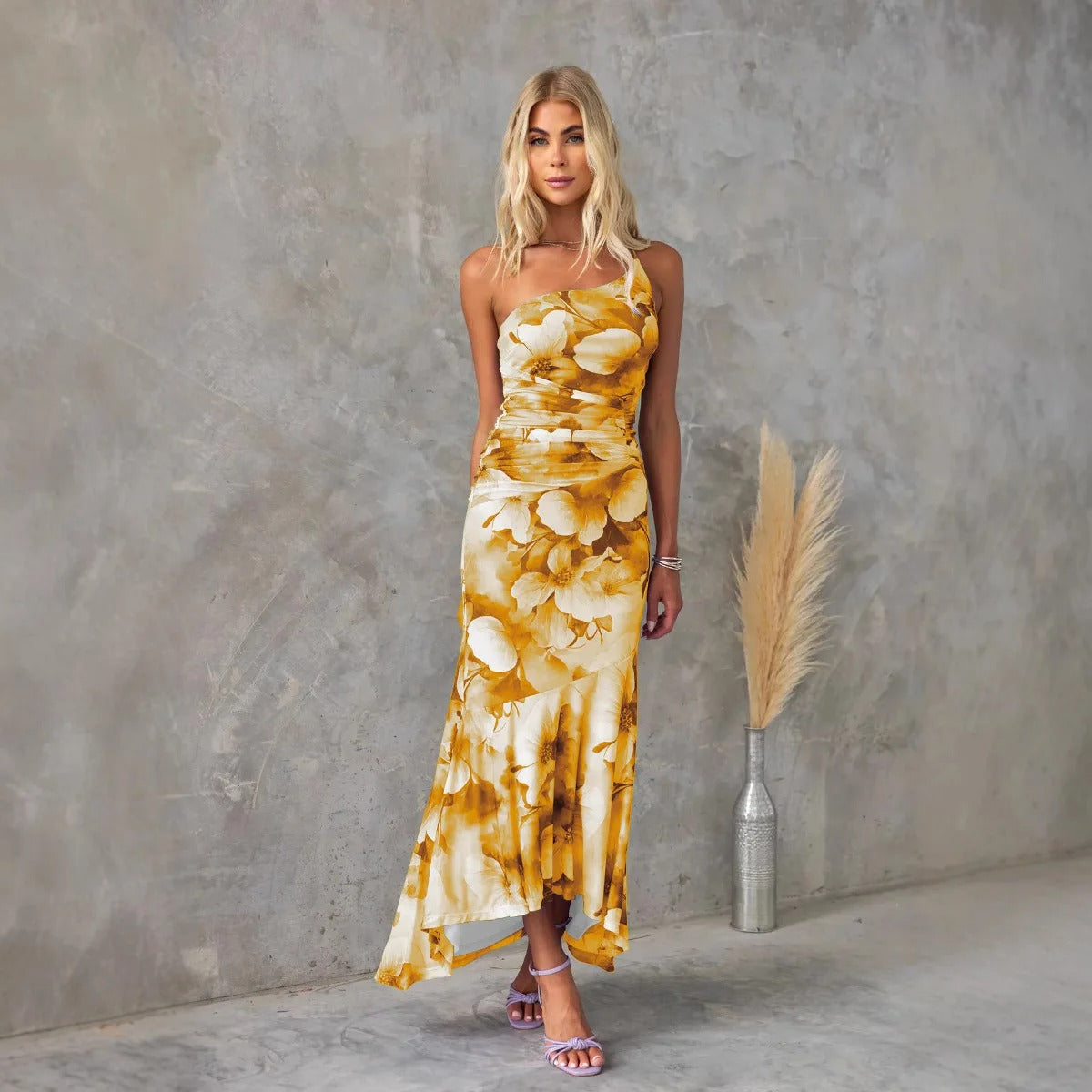Luisa | Chic Floral Midi Dress Perfect for Summer Days