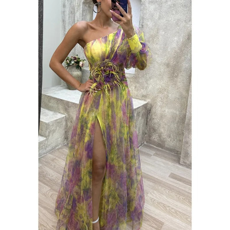 Madison | Chic Maxi Dress in Delicate Floral Print