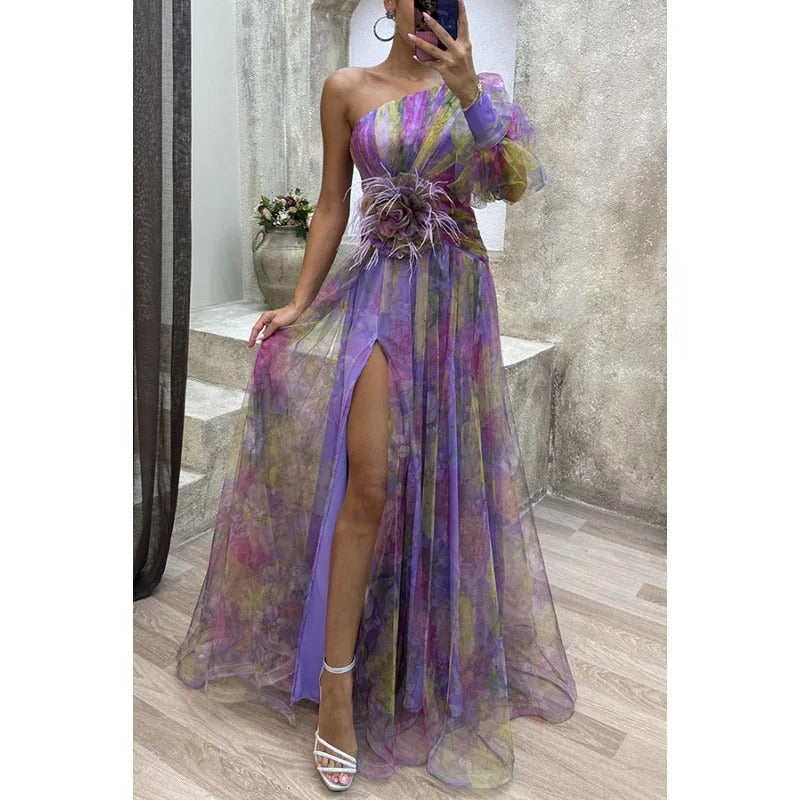Madison | Chic Maxi Dress in Delicate Floral Print
