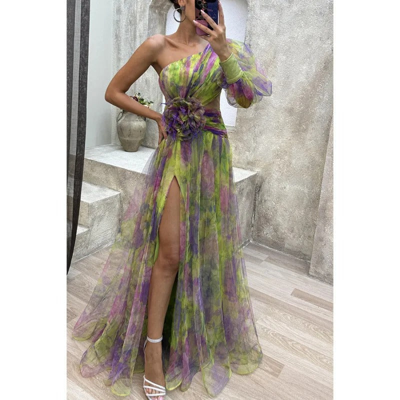 Madison | Chic Maxi Dress in Delicate Floral Print
