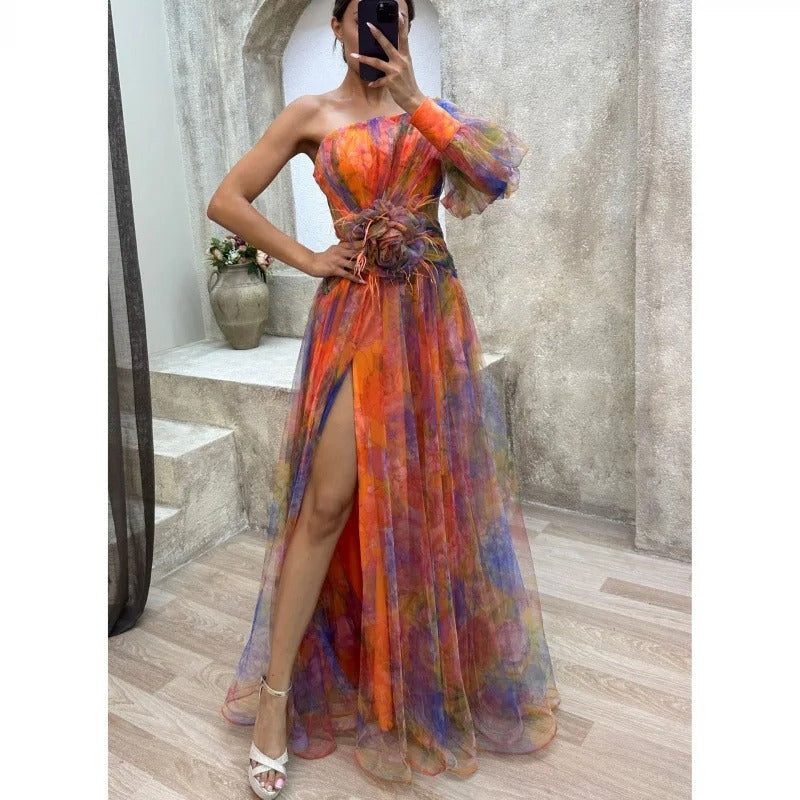 Madison | Chic Maxi Dress in Delicate Floral Print