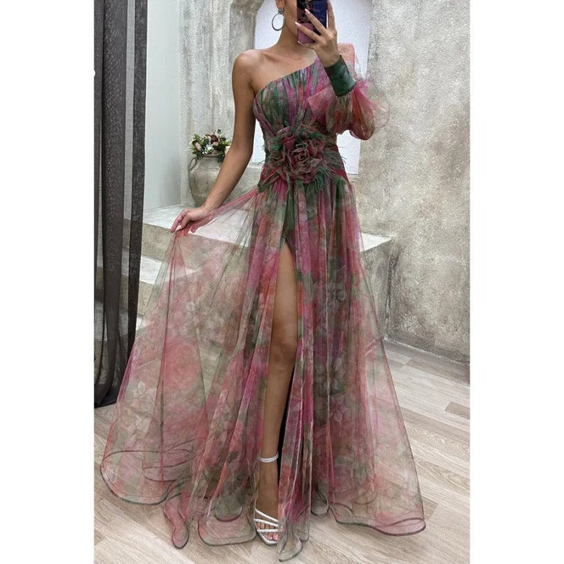Madison | Chic Maxi Dress in Delicate Floral Print