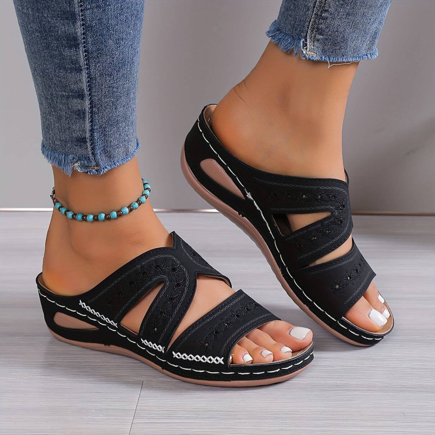 Leandra | Orthopedic Wedge Sandals