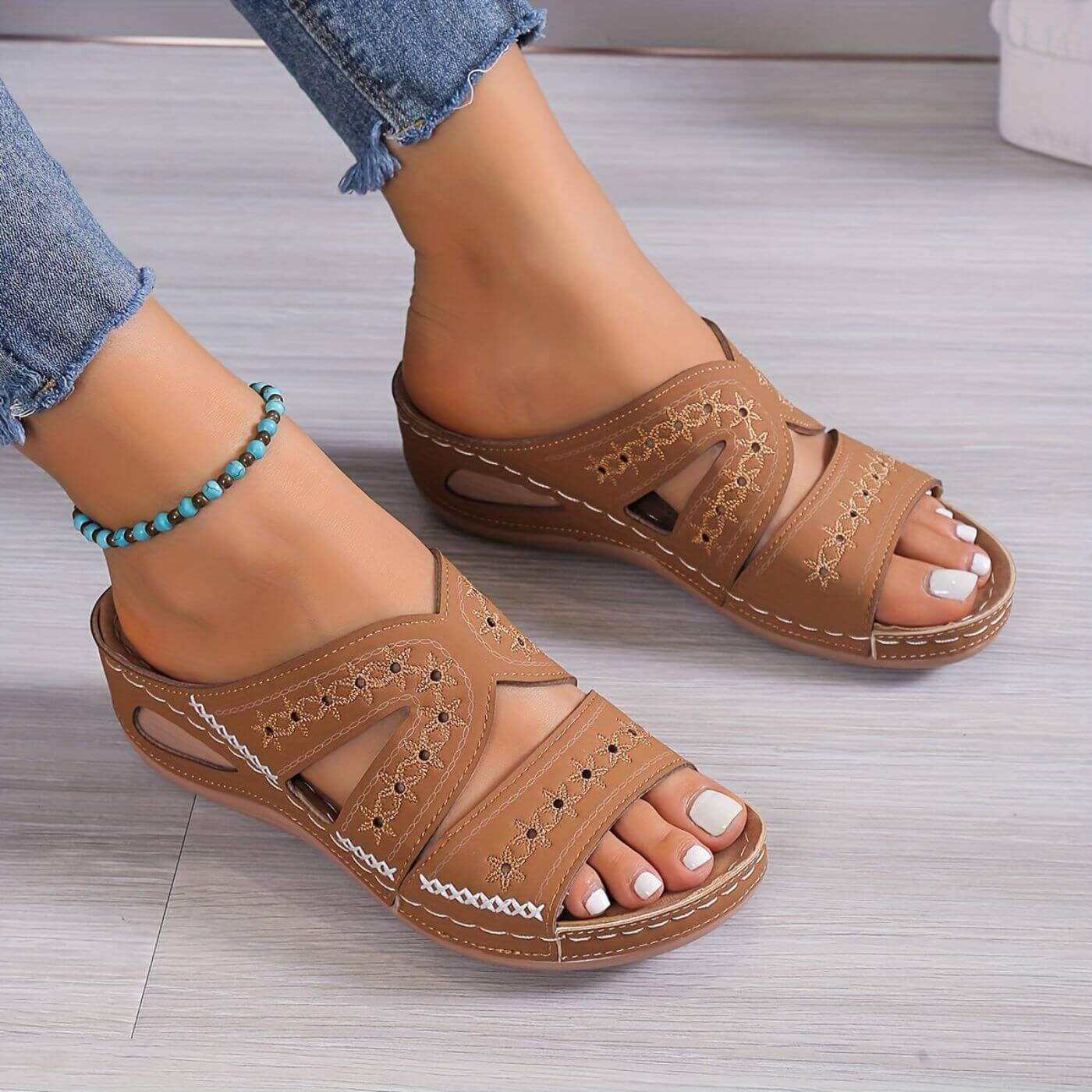 Leandra | Orthopedic Wedge Sandals
