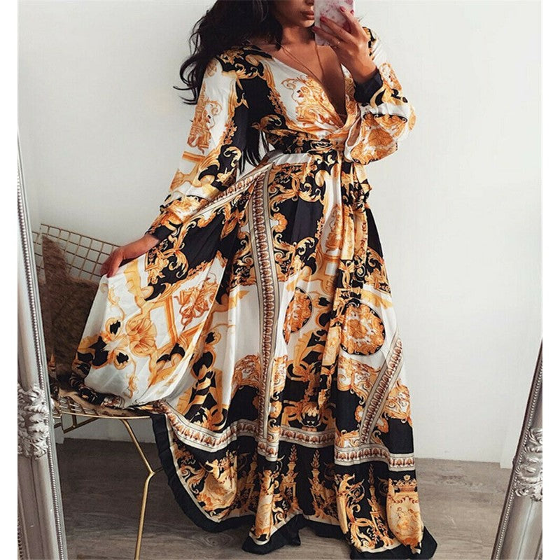 Mattie | Bohemian Maxi Dress - Elegant and Flowy