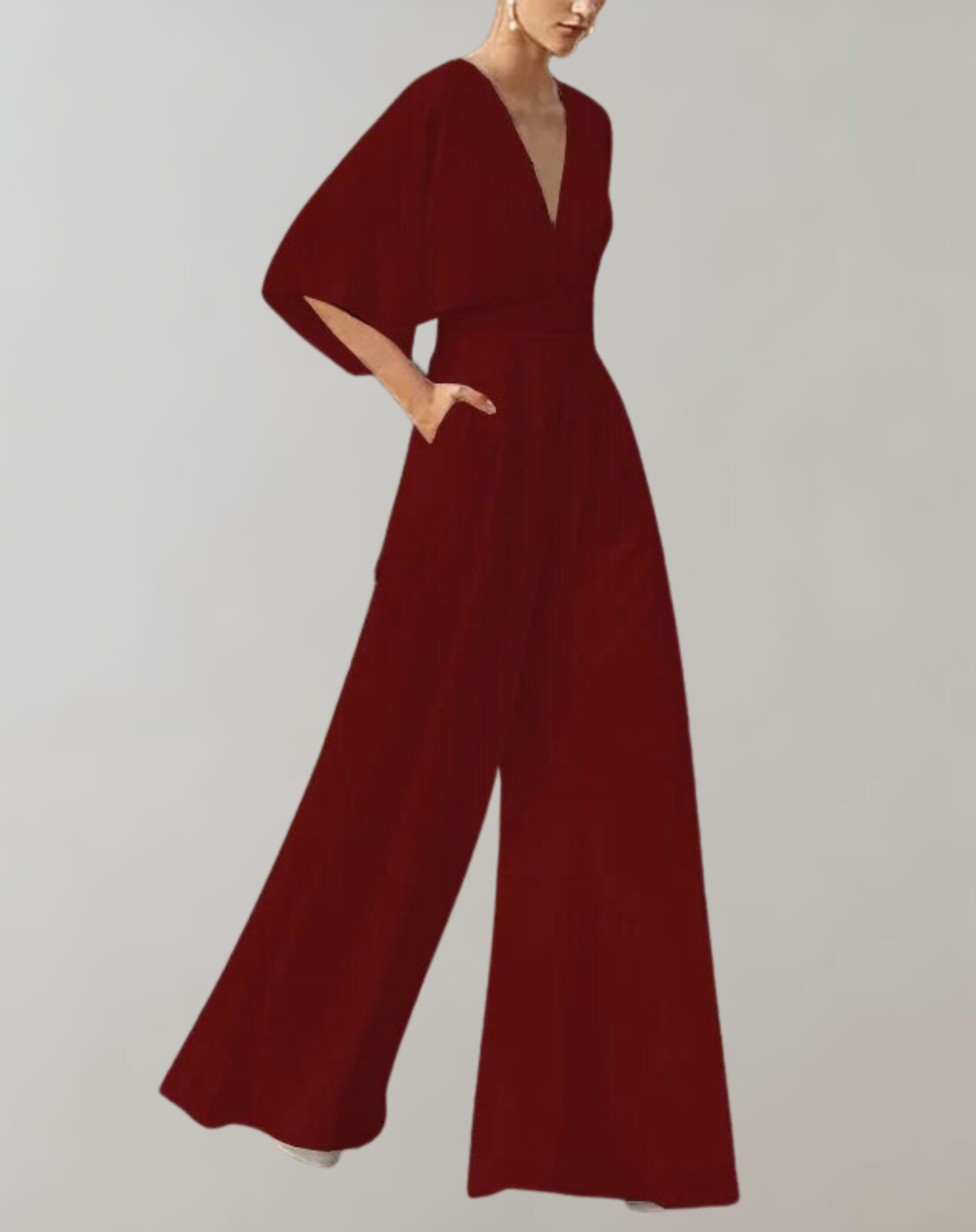 Angela | Women's Wide Leg Jumpsuit Two-Piece Set