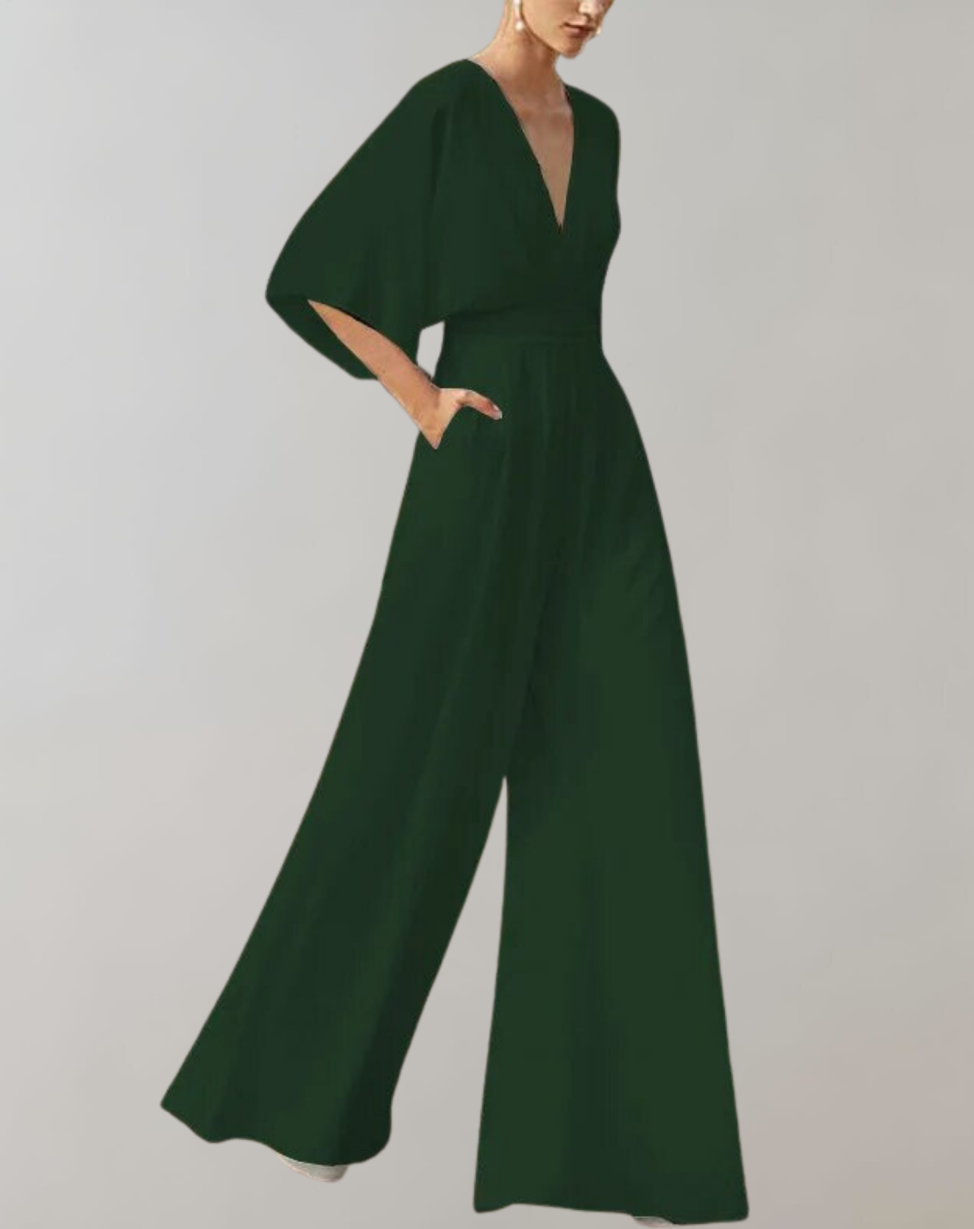 Angela | Women's Wide Leg Jumpsuit Two-Piece Set