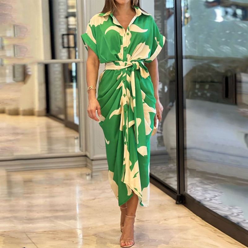 Lotte | Chic Summer Drape Dress for Effortless Style and Comfort