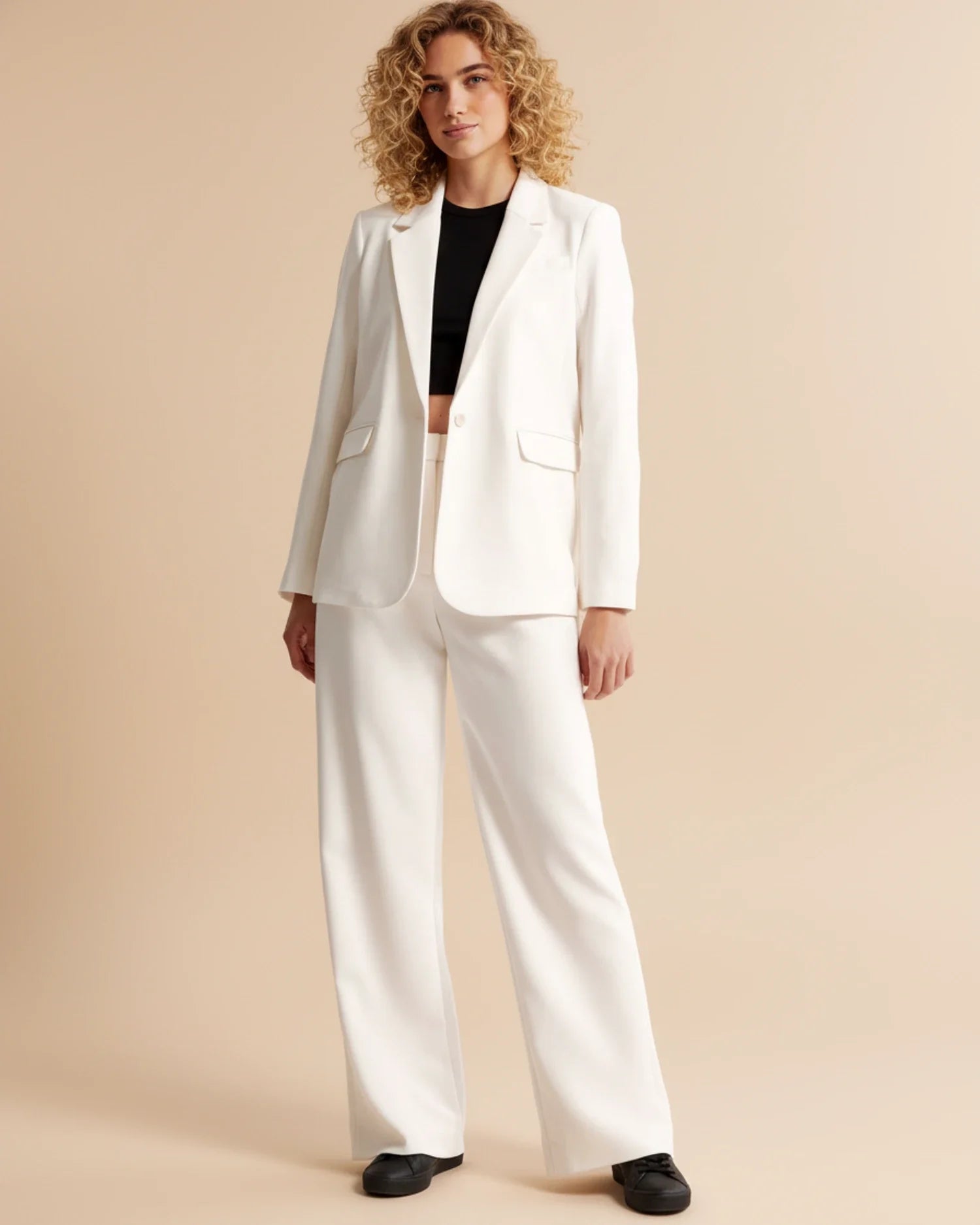 Bryony | Tailored High Waist Pleated Leg Trousers for a Chic Look